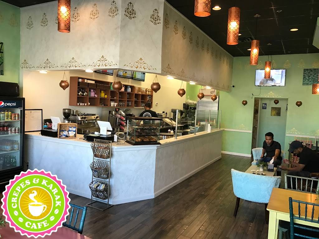 Crepes & Karak Cafe | cafe | 280 Cedar Ln, Vienna, VA 22180, USA | 7035732323 OR +1 703-573-2323