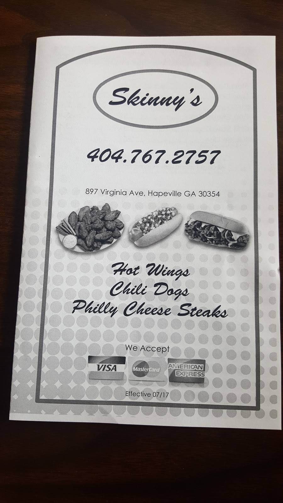 Skinnys | restaurant | 897 Virginia Ave, Hapeville, GA 30354, USA | 4047672757 OR +1 404-767-2757