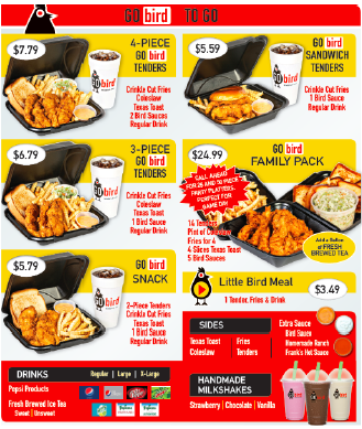 Go Bird | restaurant | 5105 George Washington Hwy, Portsmouth, VA 23702, USA | 7574852473 OR +1 757-485-2473