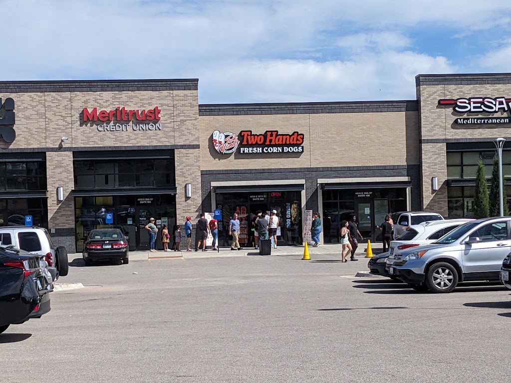 Two Hands Corn Dogs | restaurant | 4510 E 19th St N Suite 106, Wichita, KS 67208, USA | 3163589337 OR +1 316-358-9337