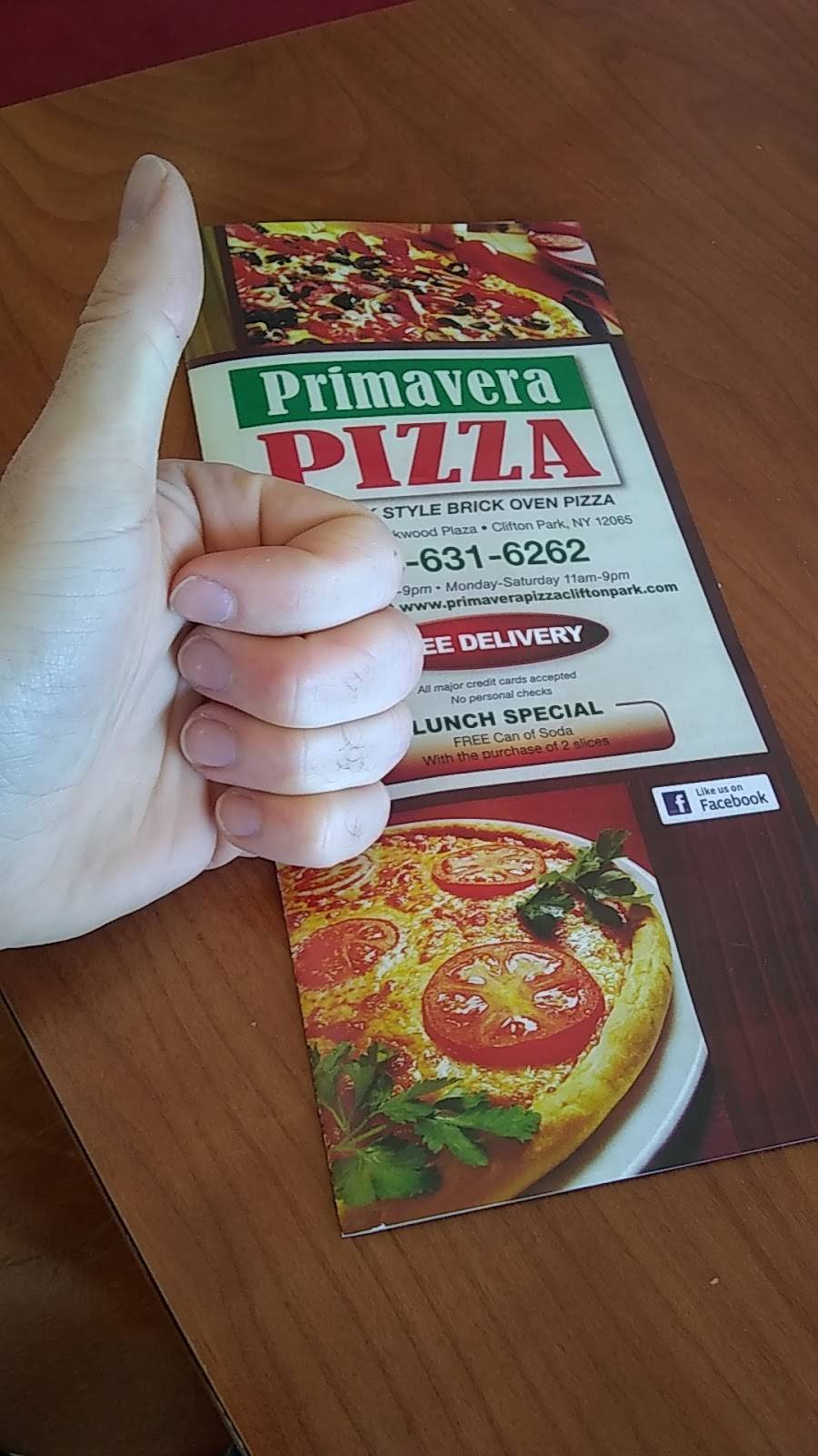 Primavera Pizza | restaurant | 1758 U.S. 9, Clifton Park, NY 12065, USA | 5186316262 OR +1 518-631-6262