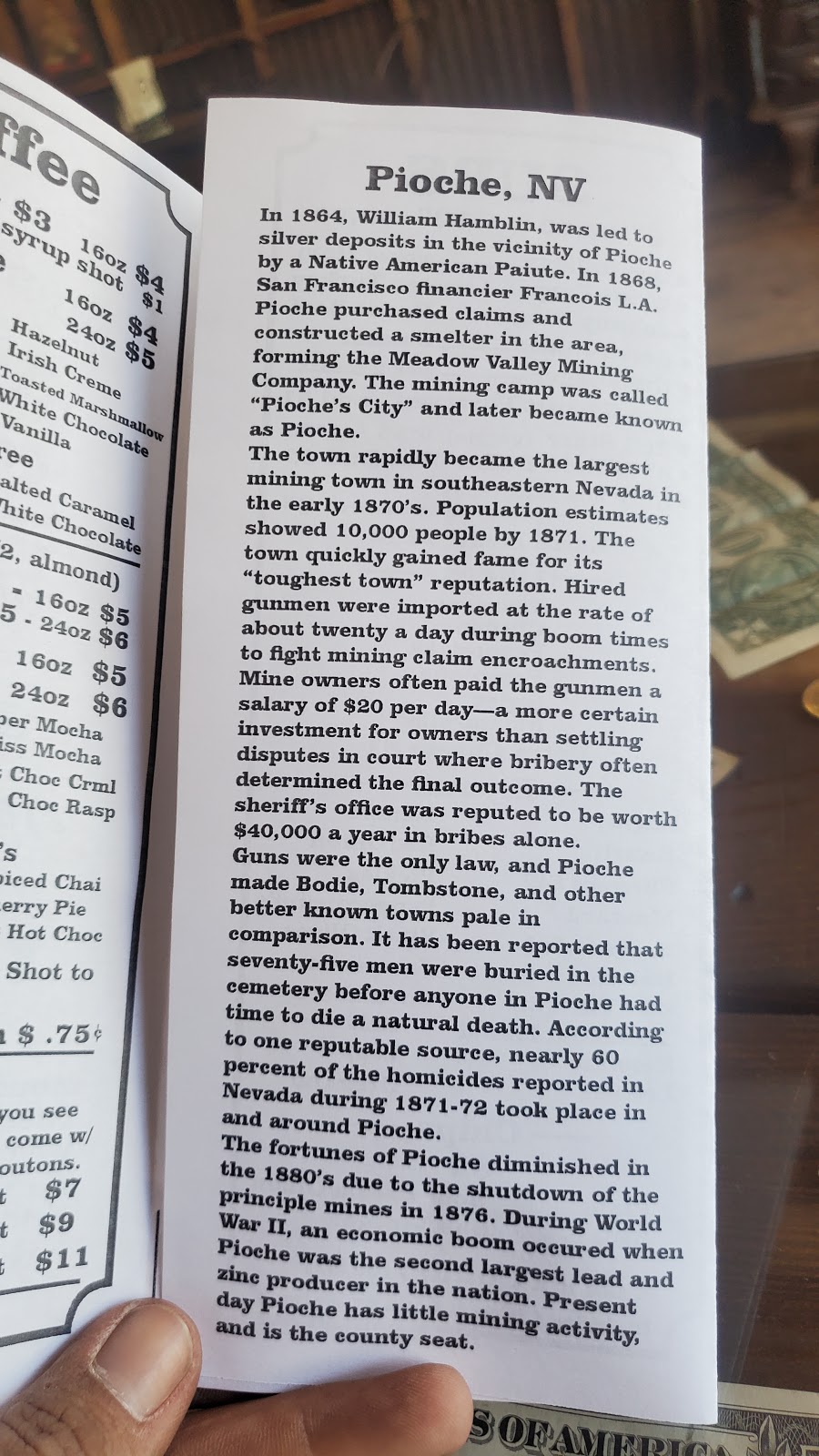 Gunslinger’s | restaurant | 597 Main St, Pioche, NV 89043, USA | 7759625020 OR +1 775-962-5020