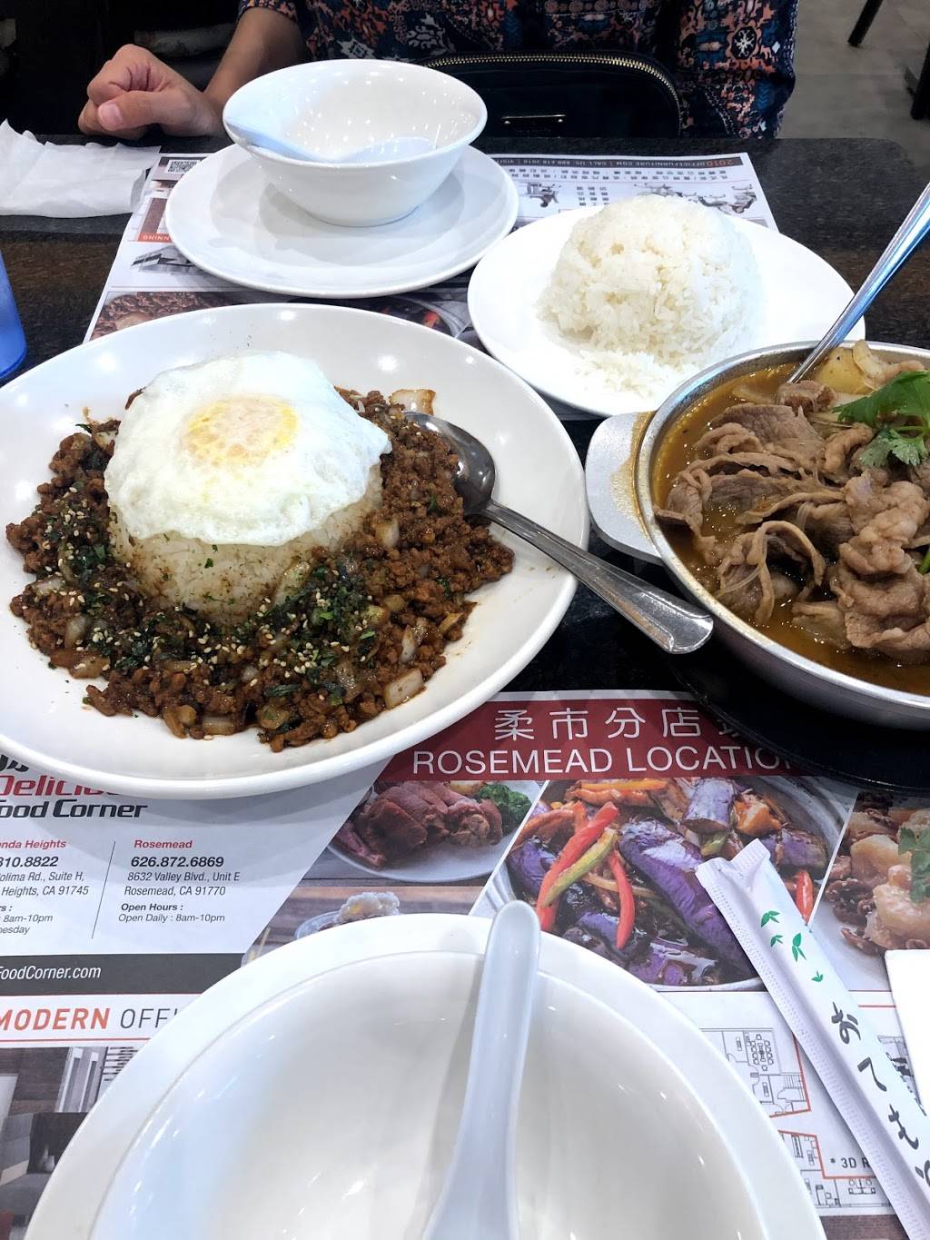 Delicious Food Corner | restaurant | 8632 Valley Blvd #E & F, Rosemead, CA 91770, USA | 6268726869 OR +1 626-872-6869