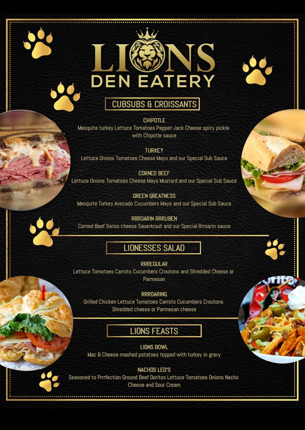 Lions Den Eatery | restaurant | 801 Chestnut St, San Marcos, TX 78666, USA | 2107605786 OR +1 210-760-5786