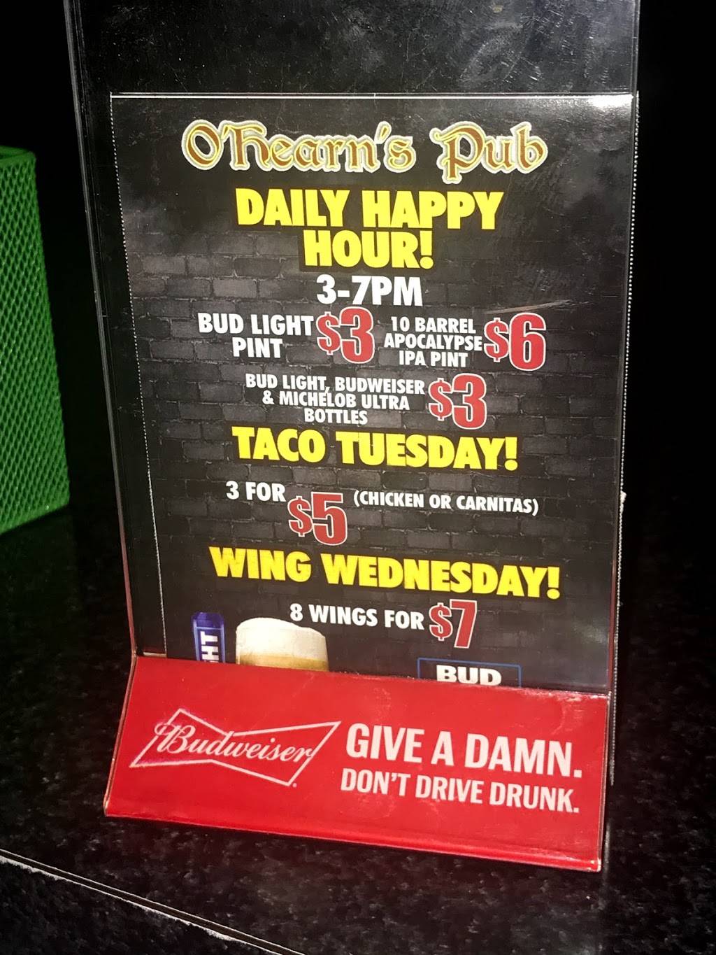 OHearns Pub Bar and Grill | restaurant | 1831 Pacific Coast Hwy, Lomita, CA 90717, USA | 3105349468 OR +1 310-534-9468