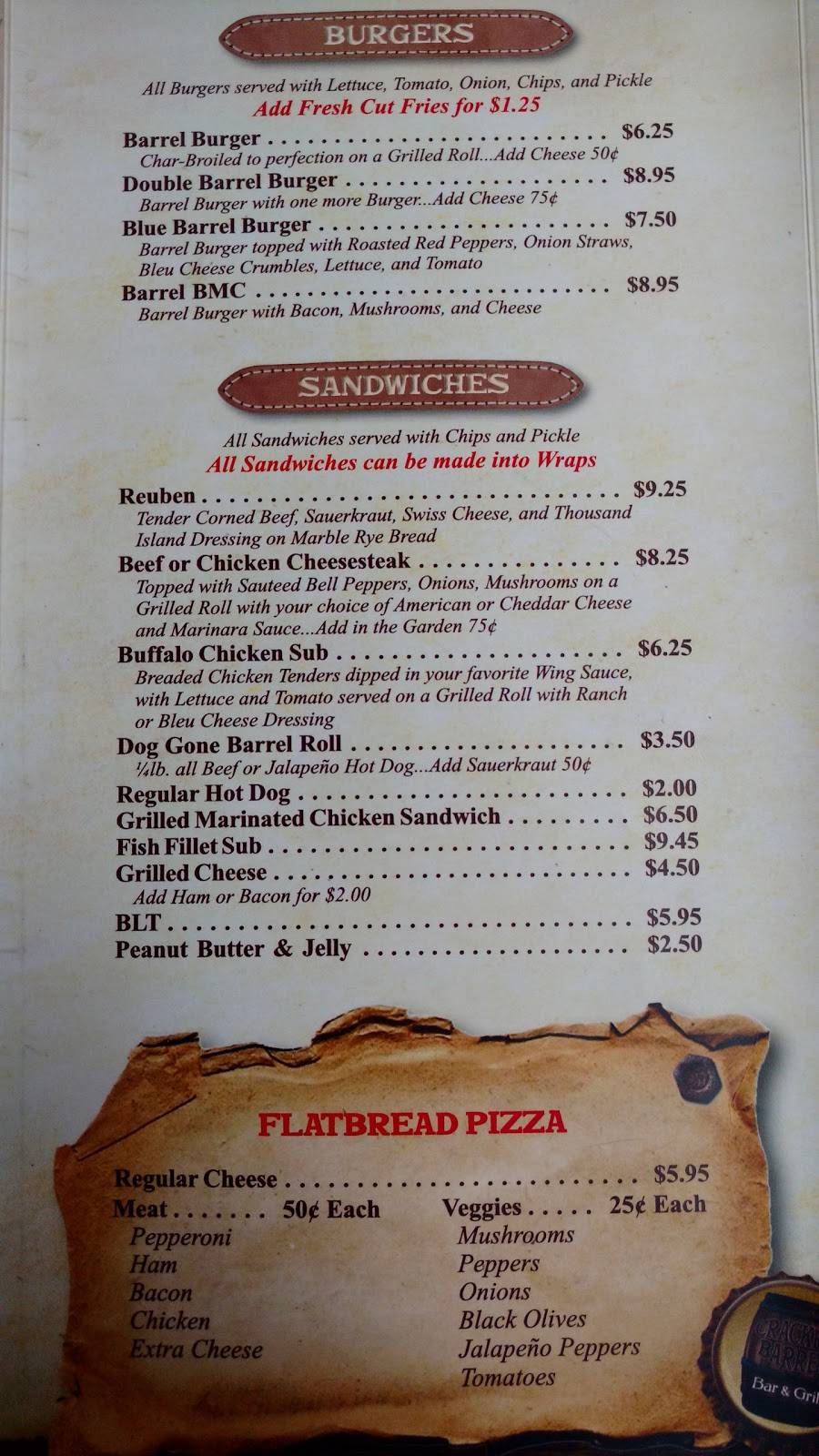 Catawissa Cracker Barrel Bar & Grill | restaurant | 340 Main St, Catawissa, PA 17820, USA | 5703562076 OR +1 570-356-2076