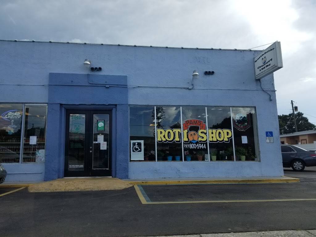 Pams Roti Shop & Caribbean Market | meal takeaway | 2800 38th Ave N, St. Petersburg, FL 33713, USA | 7278005944 OR +1 727-800-5944