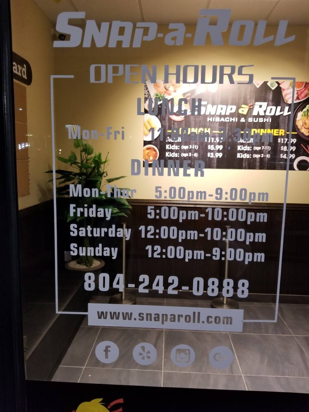 Snap A Roll Mechanicsville | restaurant | 7053 Mechanicsville Turnpike, Mechanicsville, VA 23111, USA | 8042420888 OR +1 804-242-0888