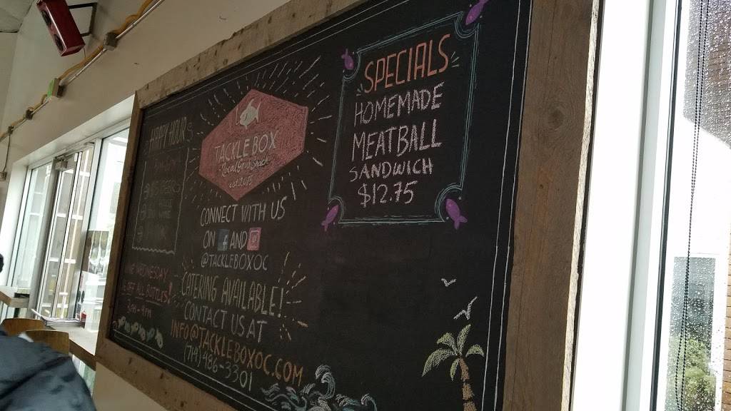 Tackle Box | restaurant | 3321 Hyland Ave ste e, Costa Mesa, CA 92626, USA | 7144863301 OR +1 714-486-3301