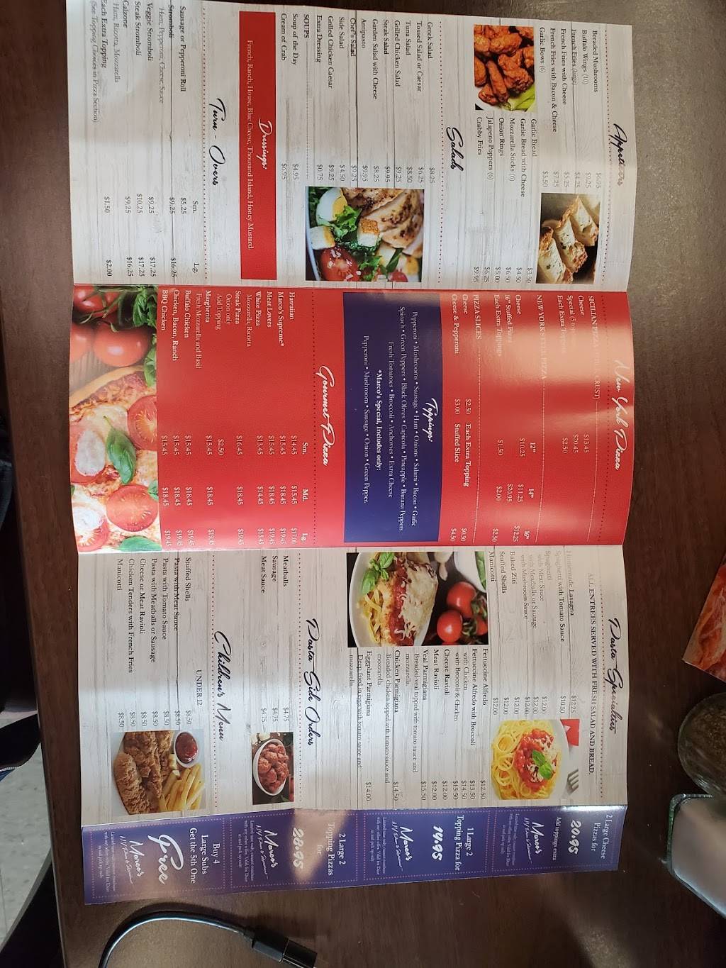 Marco’s Pizza & Italian Restaurant | restaurant | 16 Milestone Terrace, Williamsport, MD 21795, USA | 3012238820 OR +1 301-223-8820