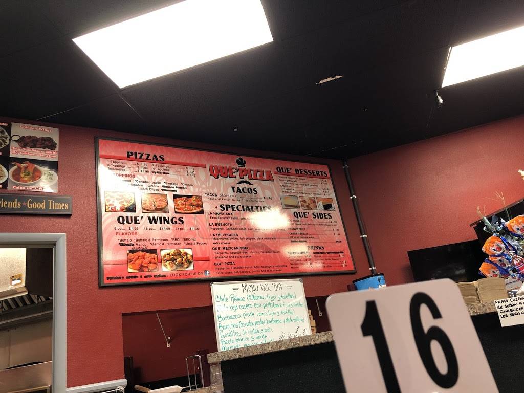 Que Pizza | restaurant | 693 Peoria St, Aurora, CO 80011, USA | 3033405849 OR +1 303-340-5849