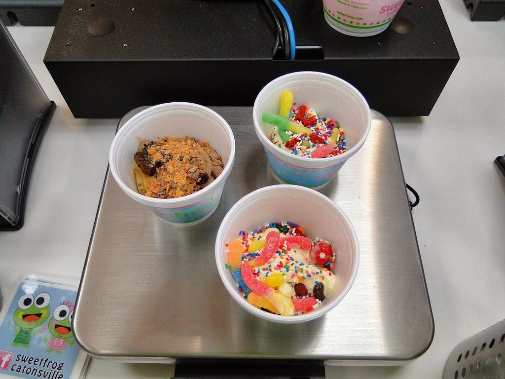 sweetFrog Premium Frozen Yogurt | bakery | 852 N Rolling Rd, Catonsville, MD 21228, USA | 4107447609 OR +1 410-744-7609