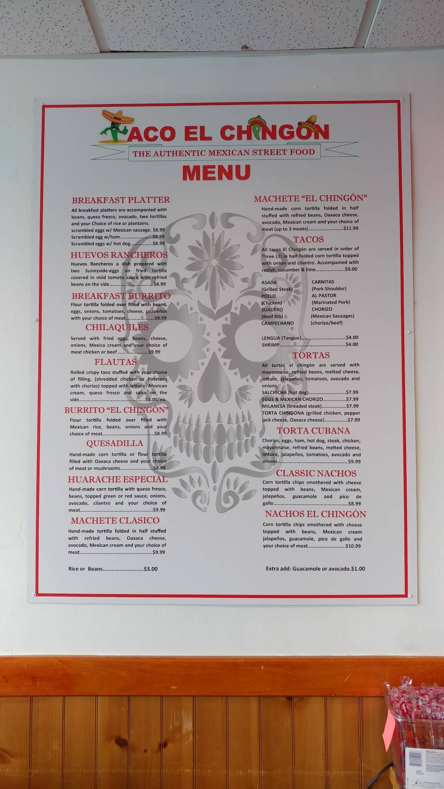 TACO EL CHINGÓN | restaurant | 2809 Merrick Rd, Bellmore, NY 11710, USA | 5168099102 OR +1 516-809-9102