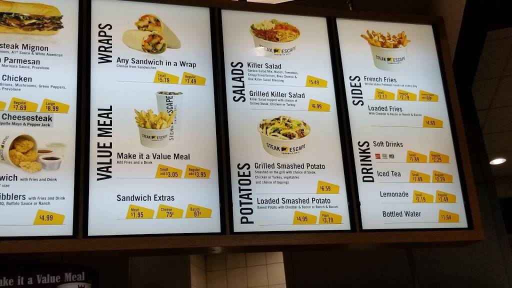 Steak Escape | meal takeaway | 9301 Tampa Ave, Northridge, CA 91324, USA | 8187277681 OR +1 818-727-7681