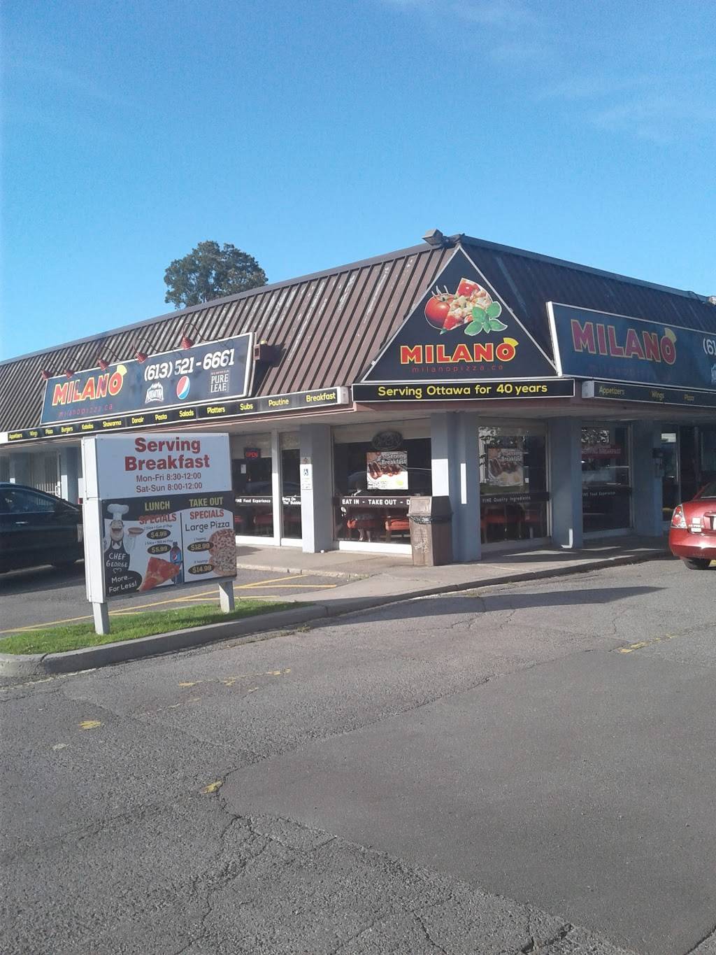 Milano Pizzeria | meal delivery | 2241 St Laurent Blvd, Ottawa, ON K1G 1B1, Canada | 6135216661 OR +1 613-521-6661