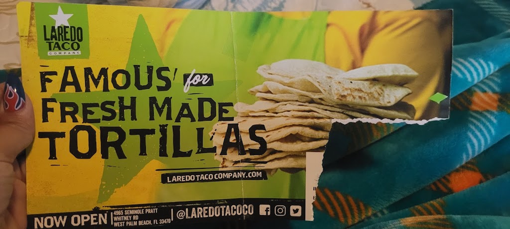 Laredo Taco Company | restaurant | 4965 Seminole Pratt Whitney Rd, Westlake, FL 33470, USA | 5619855357 OR +1 561-985-5357