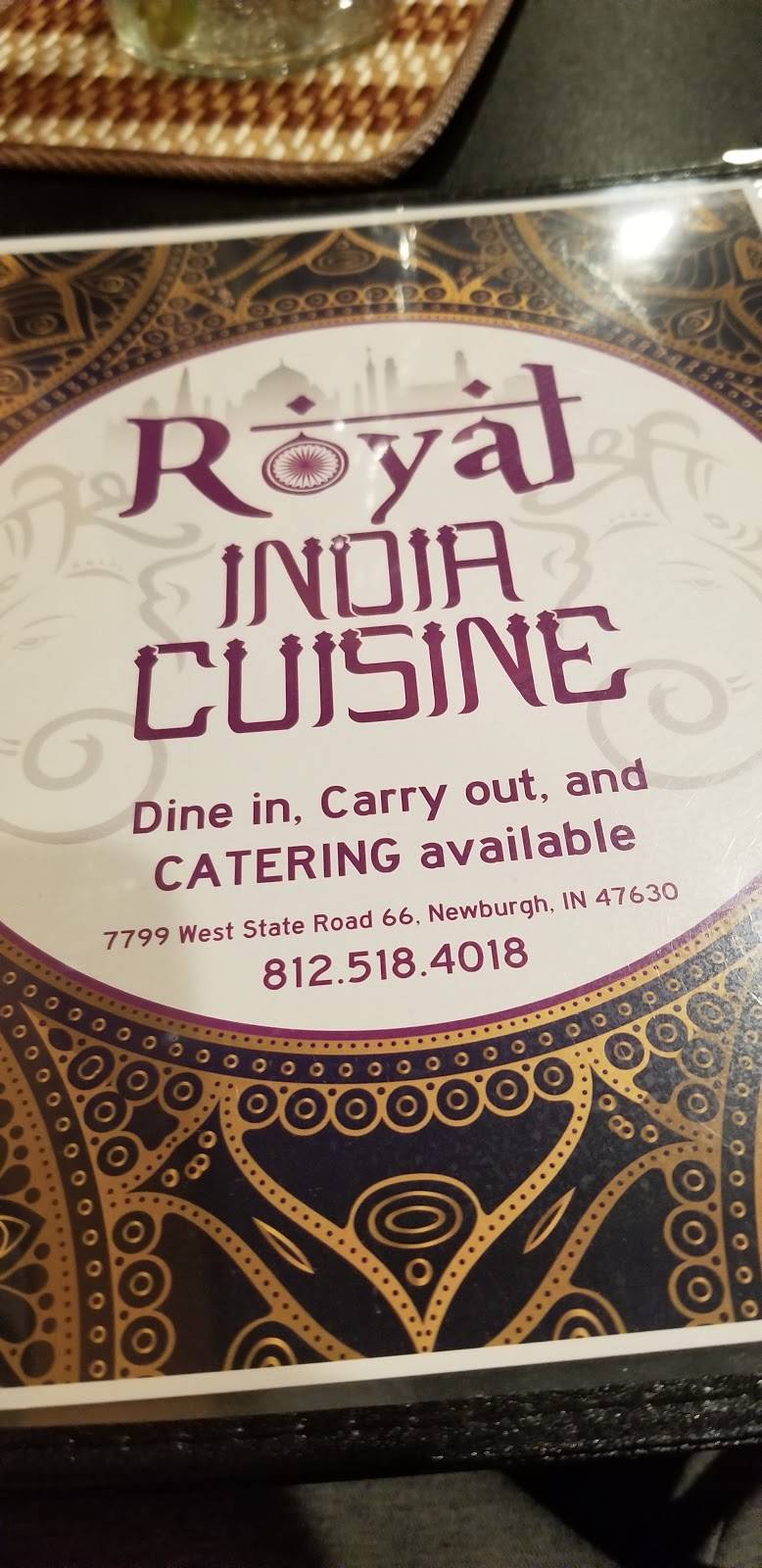 Royal India Cuisine | restaurant | 7799 West State Road, Newburgh, IN 47630, USA | 8125184018 OR +1 812-518-4018