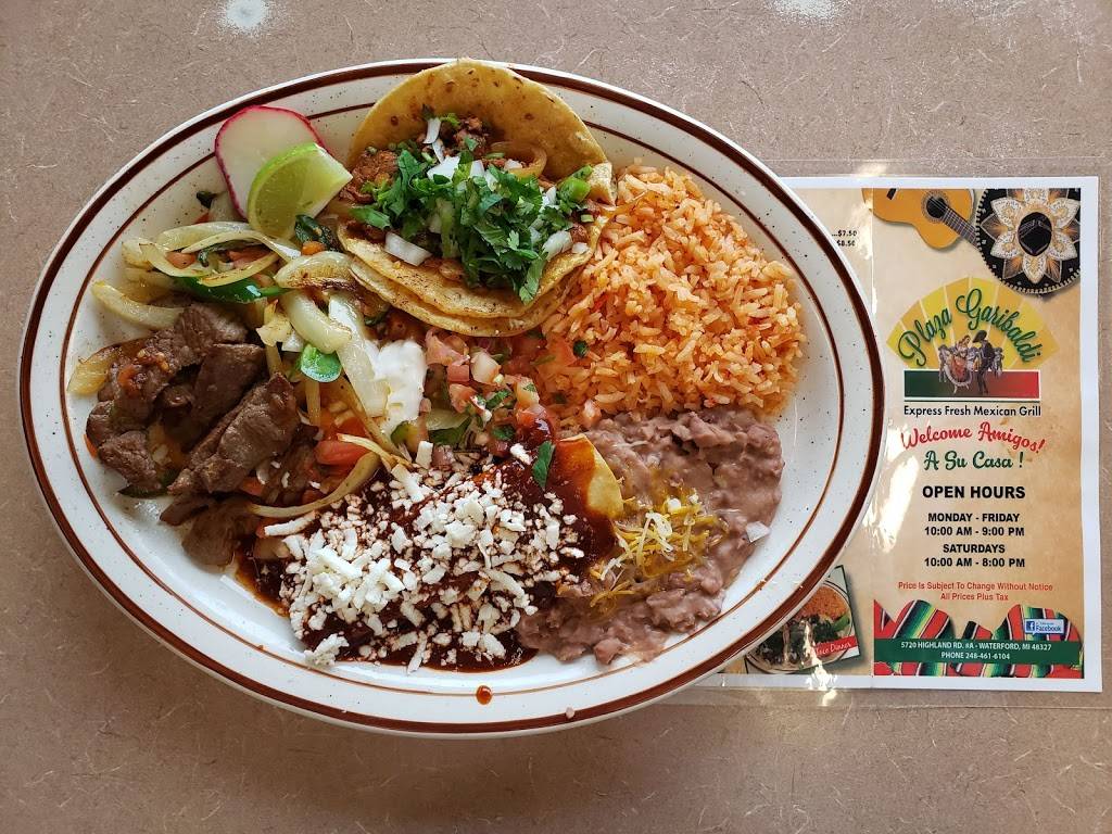 Plaza Garibaldi Express | restaurant | 5720 Highland Rd, Waterford Twp, MI 48327, USA | 2484616104 OR +1 248-461-6104