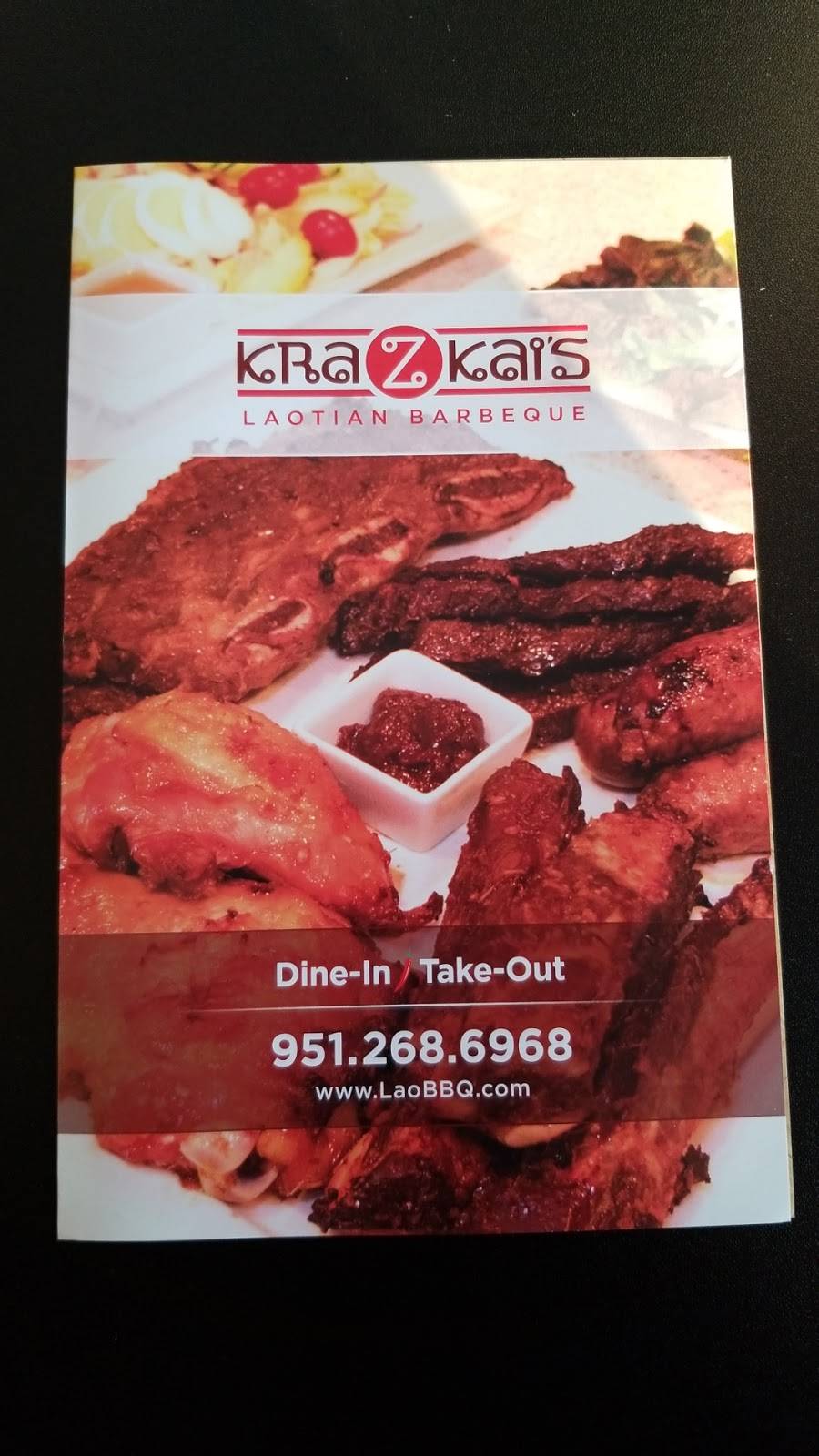 Kra Z Kais Laotian Barbeque | restaurant | 1218 Magnolia Ave. Ste #G110, Corona, CA 92881, USA | 9512686968 OR +1 951-268-6968