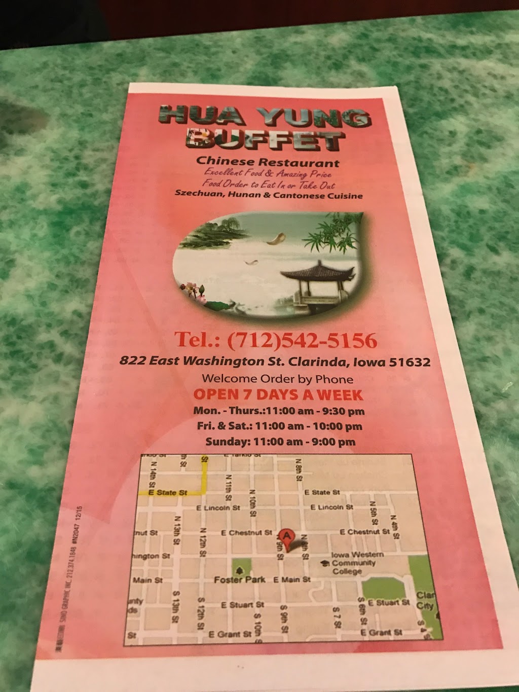 Hua Yung Chinese Restaurant | restaurant | 822 E Washington St, Clarinda, IA 51632, USA | 7125425156 OR +1 712-542-5156