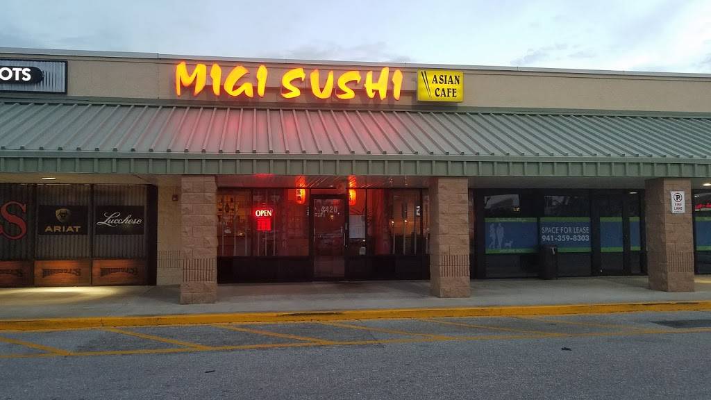 Migi Sushi Restaurant | restaurant | 4420 E, FL-64, Bradenton, FL 34208, USA | 9417481772 OR +1 941-748-1772