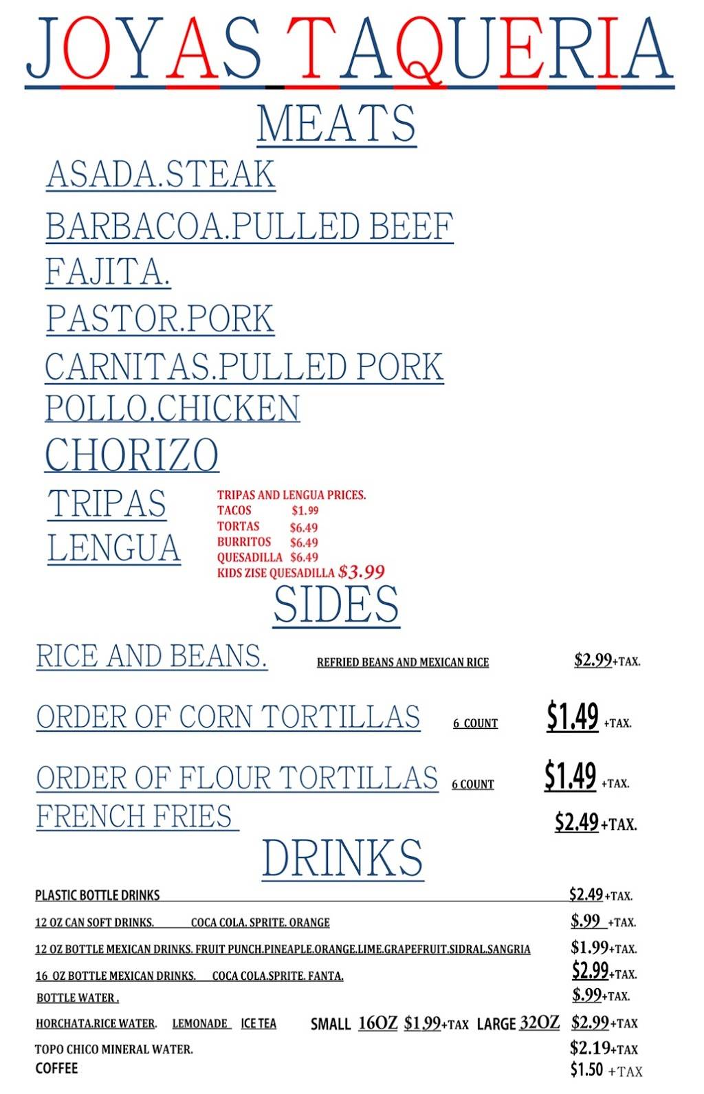 Joyas Taqueria | restaurant | 8000 Wichita St Suit 113, Fort Worth, TX 76140, USA | 8173862132 OR +1 817-386-2132