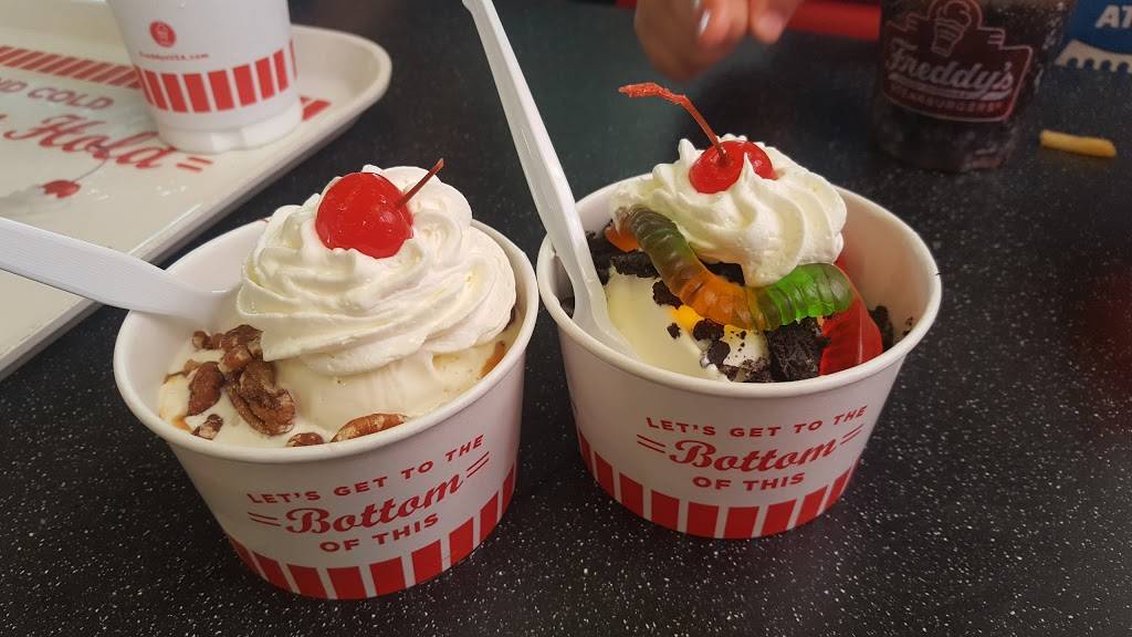 Freddys Frozen Custard & Steakburgers | restaurant | 10520 Interstate 10 Service Rd, Baytown, TX 77523, USA | 2813030033 OR +1 281-303-0033