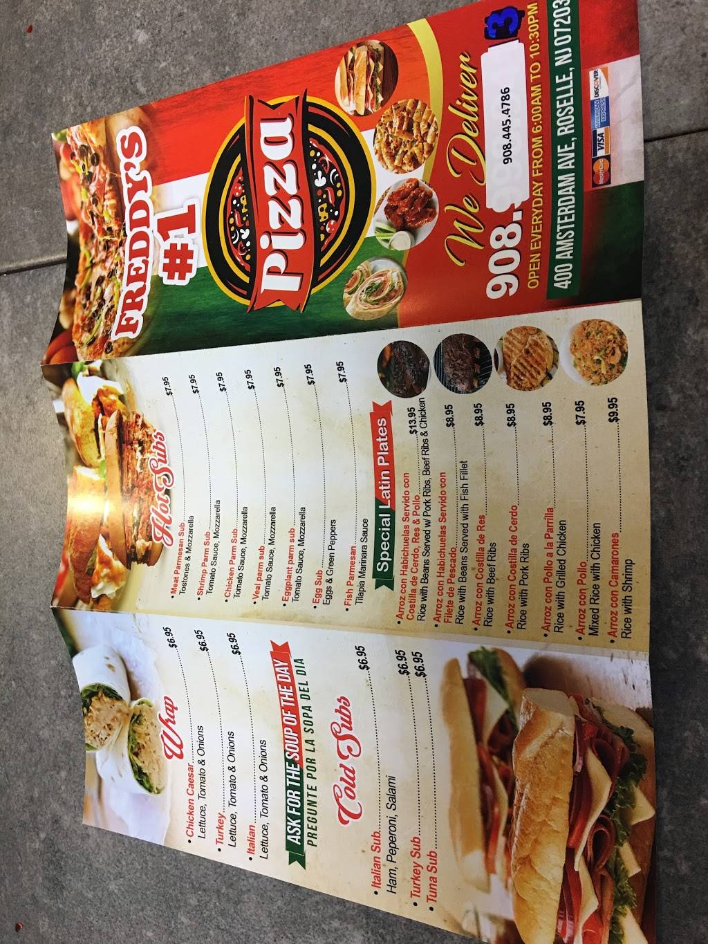 Freddys | restaurant | 400 Amsterdam Ave, Roselle, NJ 07203, USA | 9084454786 OR +1 908-445-4786