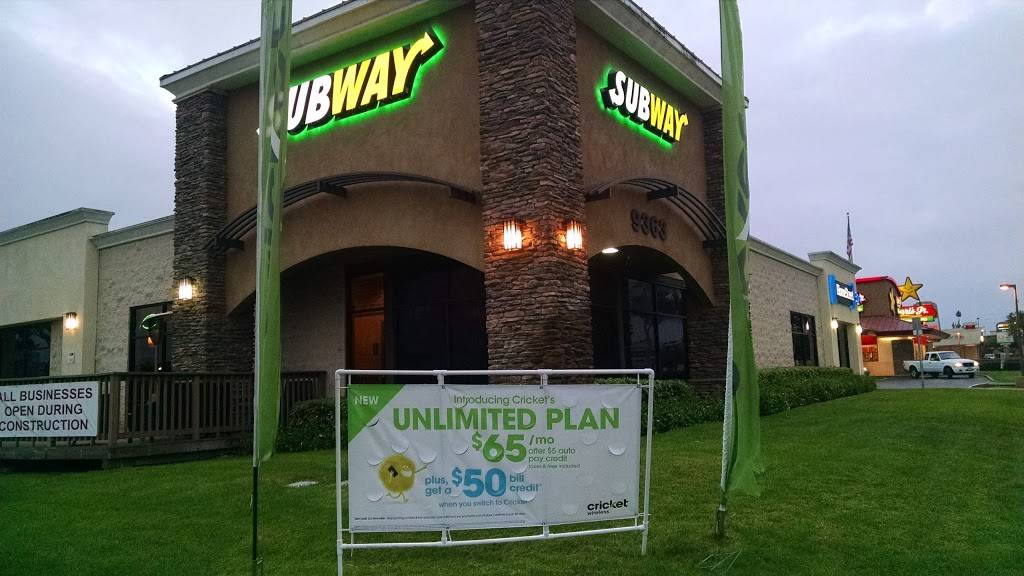 Subway Restaurants | restaurant | 9363 Clairemont Mesa Blvd R, San Diego, CA 92123, USA | 8585694109 OR +1 858-569-4109