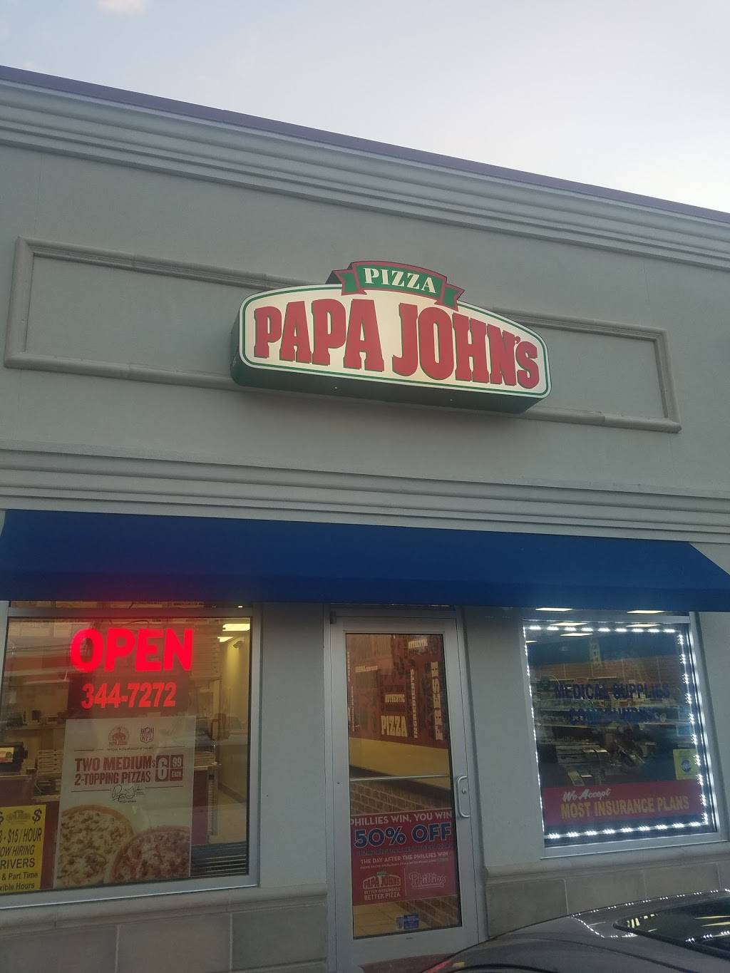 Papa Johns Pizza | restaurant | 510 E Gay St, West Chester, PA 19380, USA | 6103447272 OR +1 610-344-7272