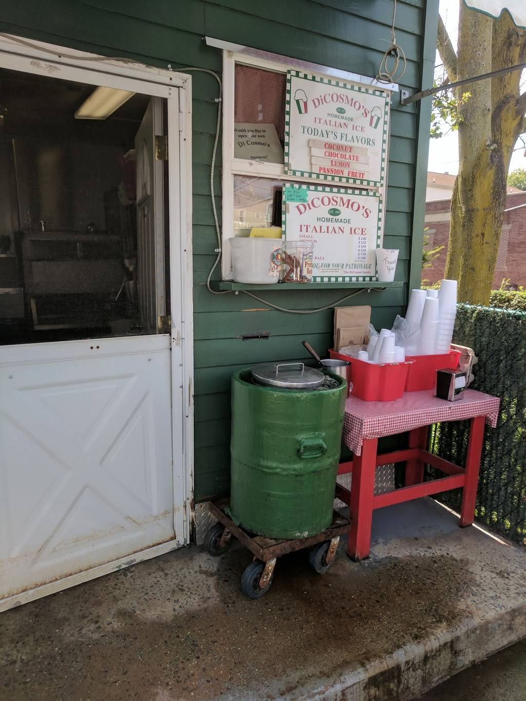 DiCosmos Italian Ice | restaurant | 714 4th Ave, Elizabeth, NJ 07202, USA | 9083545230 OR +1 908-354-5230