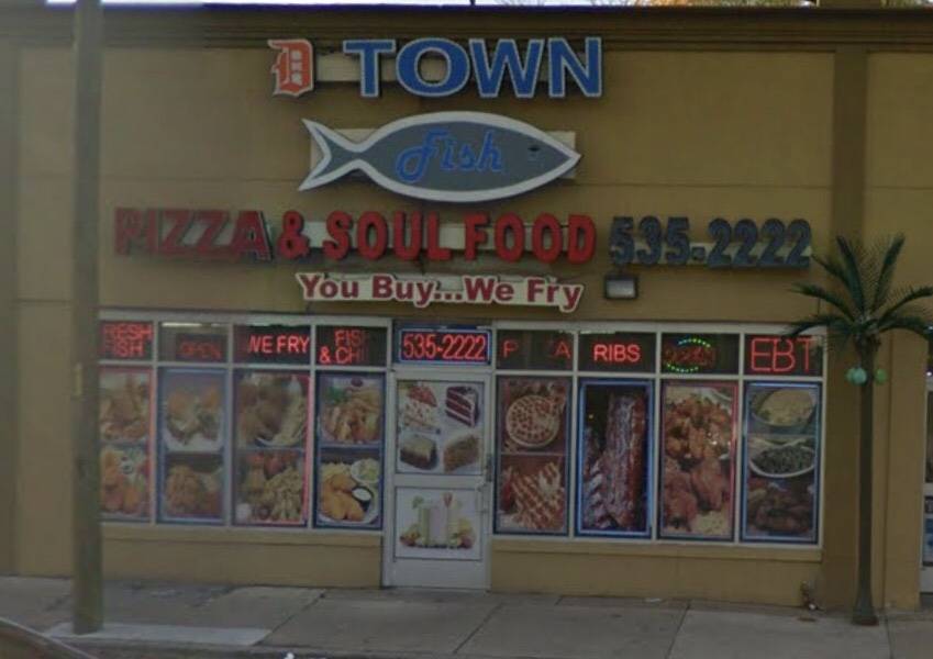 D Town Fish and Soul Food | restaurant | 18221 Eight Mile Rd, Detroit, MI 48219, USA | 3135352222 OR +1 313-535-2222