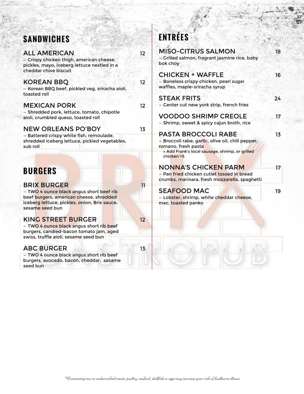 Brix Gastropub | restaurant | 1 King St, Marlboro, NY 12542, USA | 8452369981 OR +1 845-236-9981