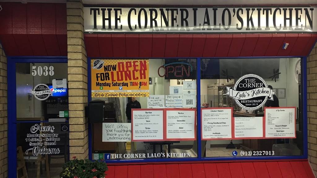 The Corner Lalo’s Kitchen | restaurant | 5038 Lamar Ave, Mission, KS 66202, USA | 9132327013 OR +1 913-232-7013