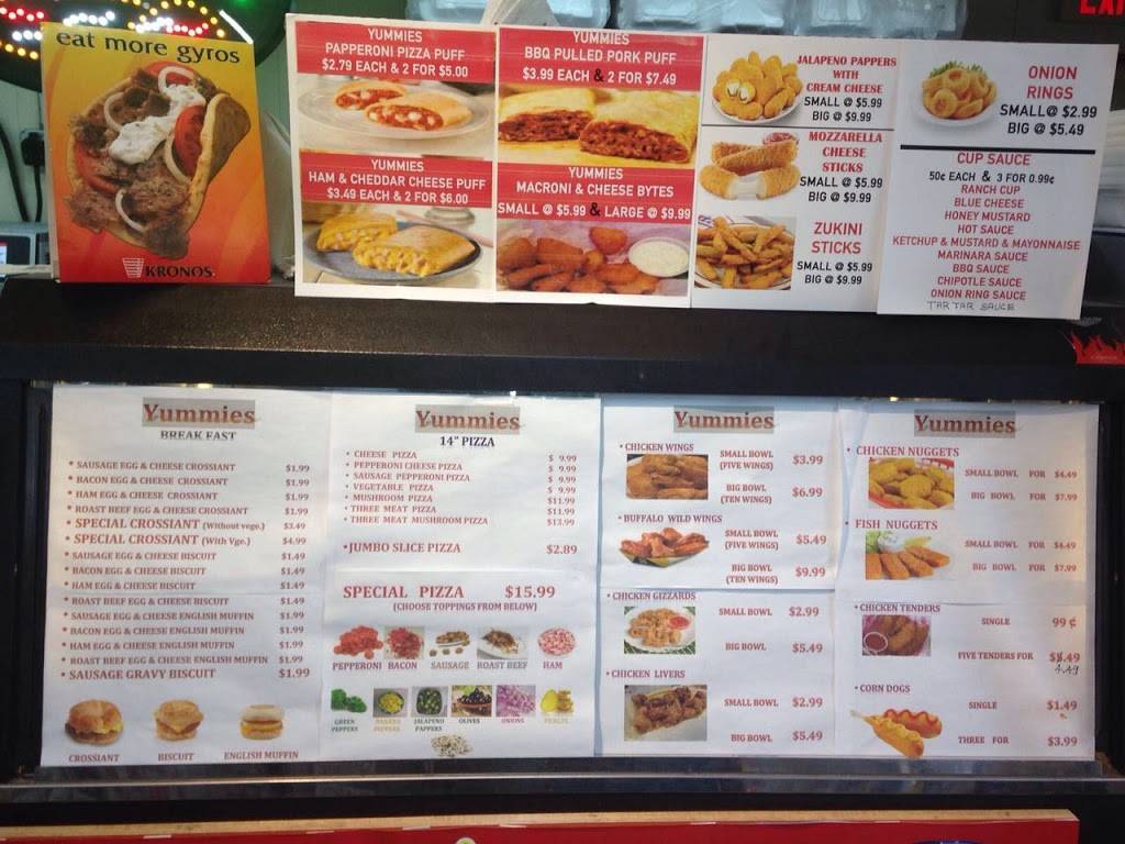 Yummies Pizza & Gyros | restaurant | 8049 FL-48, Yalaha, FL 34797, USA | 3523242102 OR +1 352-324-2102