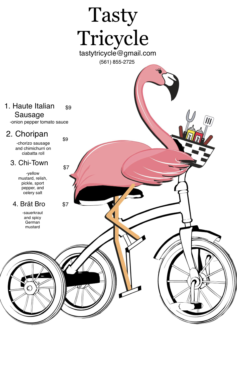 Tasty Tricycle | meal takeaway | 1022 Upland Rd, West Palm Beach, FL 33401, USA | 5618552725 OR +1 561-855-2725