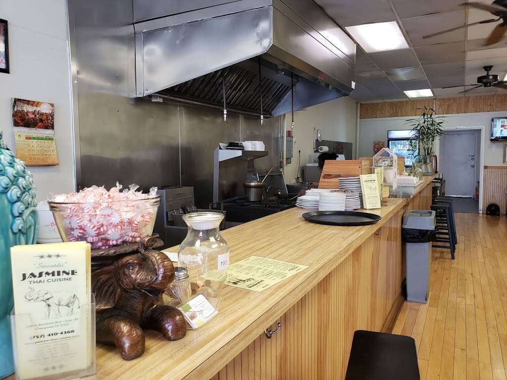 Jasmine Thai Cuisine | restaurant | 1200 N Battlefield Blvd Suite 109, Chesapeake, VA 23320, USA | 7574104368 OR +1 757-410-4368