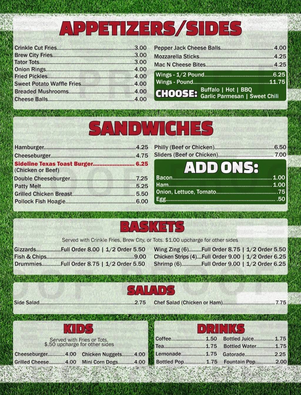 Sidelines Sports Bar | restaurant | 365 D St, Carleton, NE 68326, USA | 4023562092 OR +1 402-356-2092