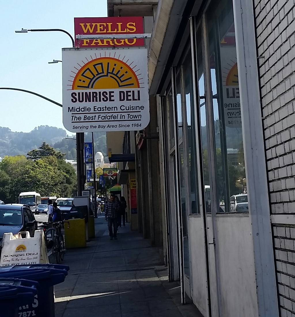 Sunrise Deli | restaurant | 2456 Bancroft Way, Berkeley, CA 94704, USA | 5108459400 OR +1 510-845-9400