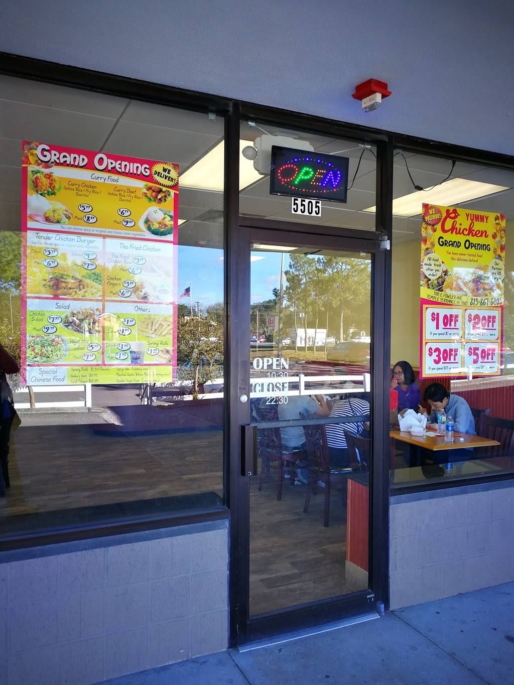 Chicken Yummy | restaurant | 5505 E Fowler Ave, Temple Terrace, FL 33617, USA | 8138678008 OR +1 813-867-8008