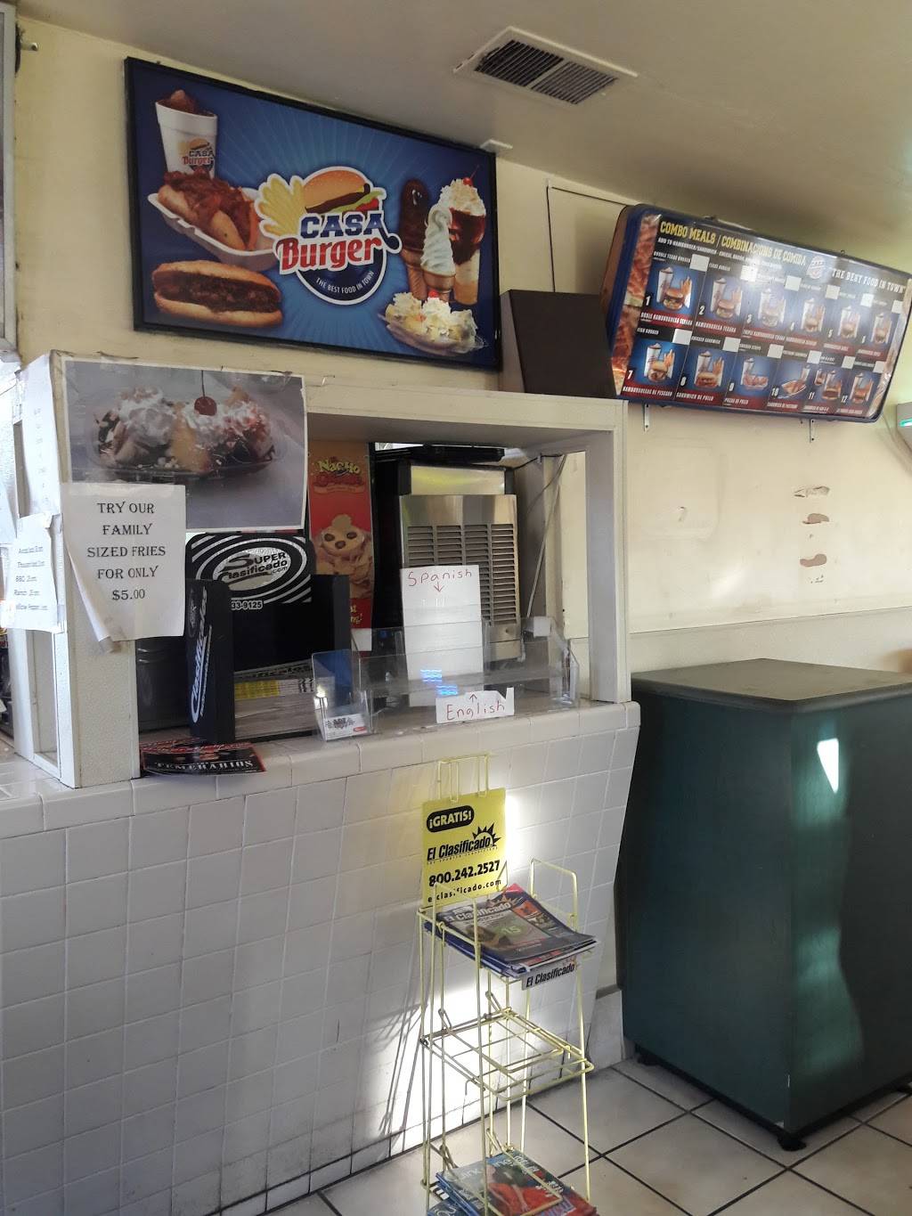 Casa Burger Drive-In | restaurant | 301 E Bear Mountain Blvd, Arvin, CA 93203, USA | 6618545523 OR +1 661-854-5523