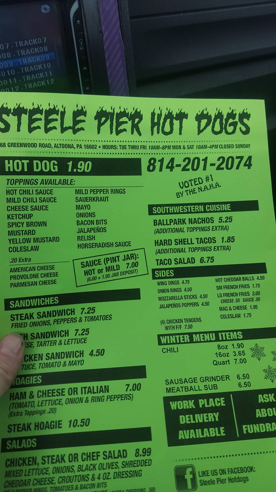 Steele Pier Hotdogs | restaurant | 368 Greenwood Rd, Altoona, PA 16602, USA | 8142012074 OR +1 814-201-2074