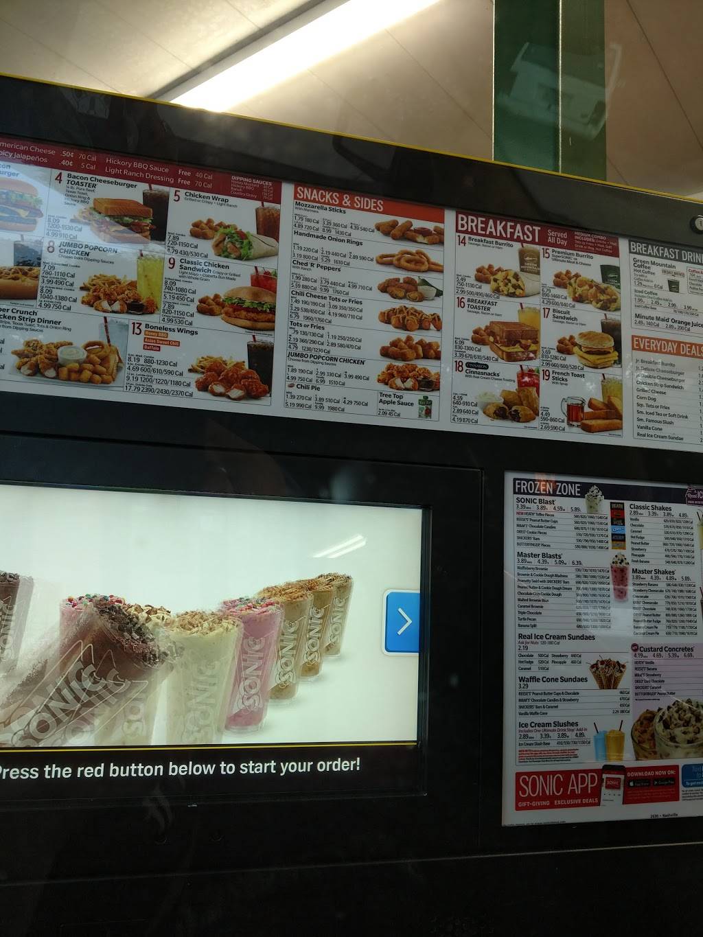 Sonic Drive-In | restaurant | 398 Harding Pl, Nashville, TN 37211, USA | 6158312268 OR +1 615-831-2268