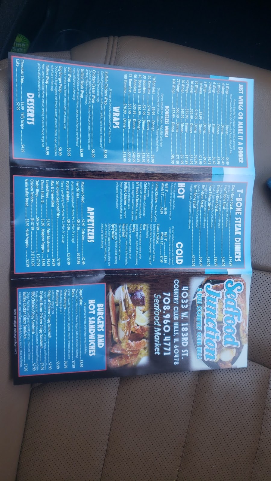 Seafood Junction | meal takeaway | Heritage Plaza Shopping Center, 4033 183rd St, Country Club Hills, IL 60478, USA | 7082341119 OR +1 708-234-1119