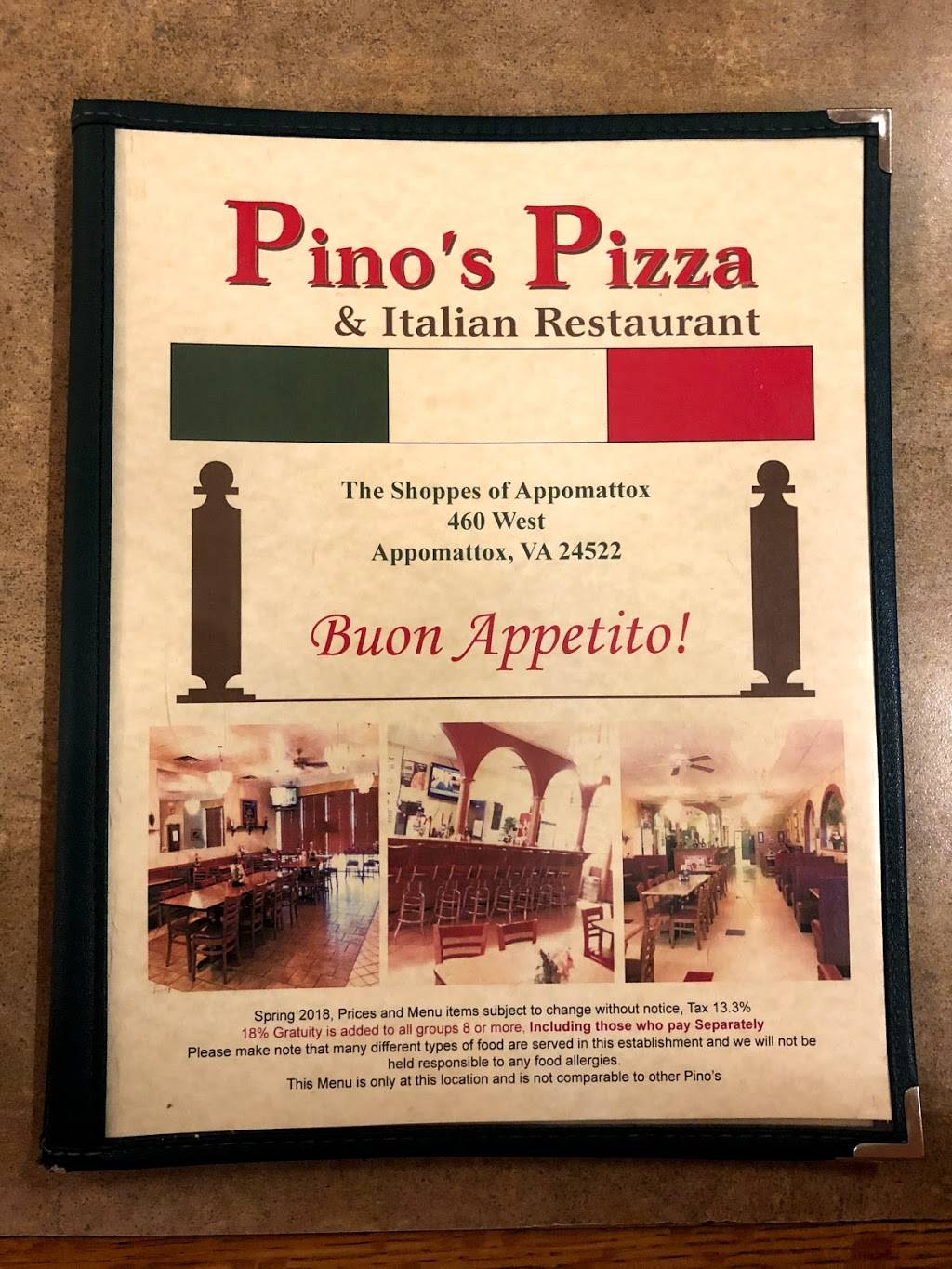 Pinos Pizza & Italian Restaurant | restaurant | 7809 Richmond Hwy, Appomattox, VA 24522, USA | 4343522122 OR +1 434-352-2122