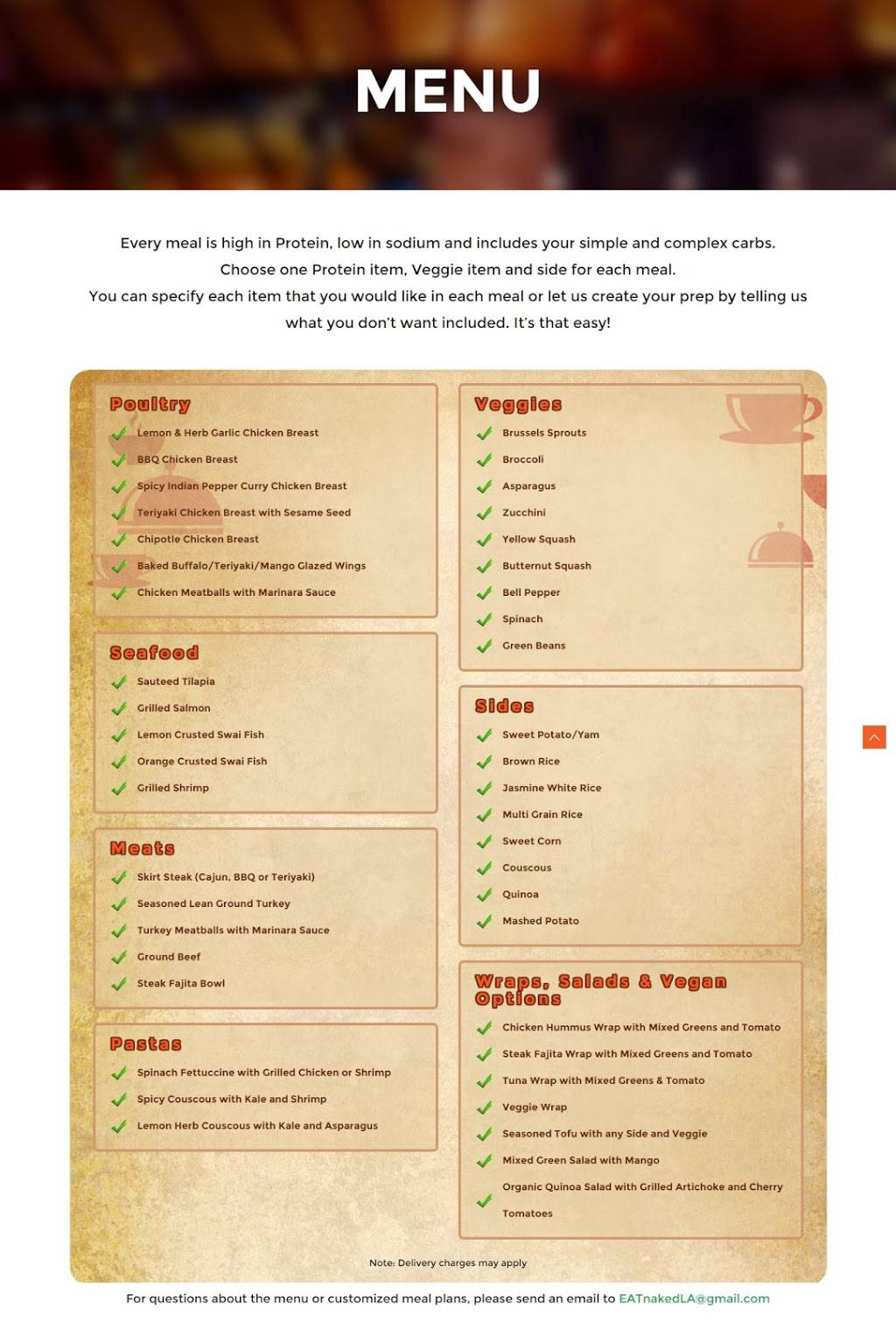 Eat Naked LA | meal delivery | 11310 Vanowen St, North Hollywood, CA 91605, USA | 3238237654 OR +1 323-823-7654