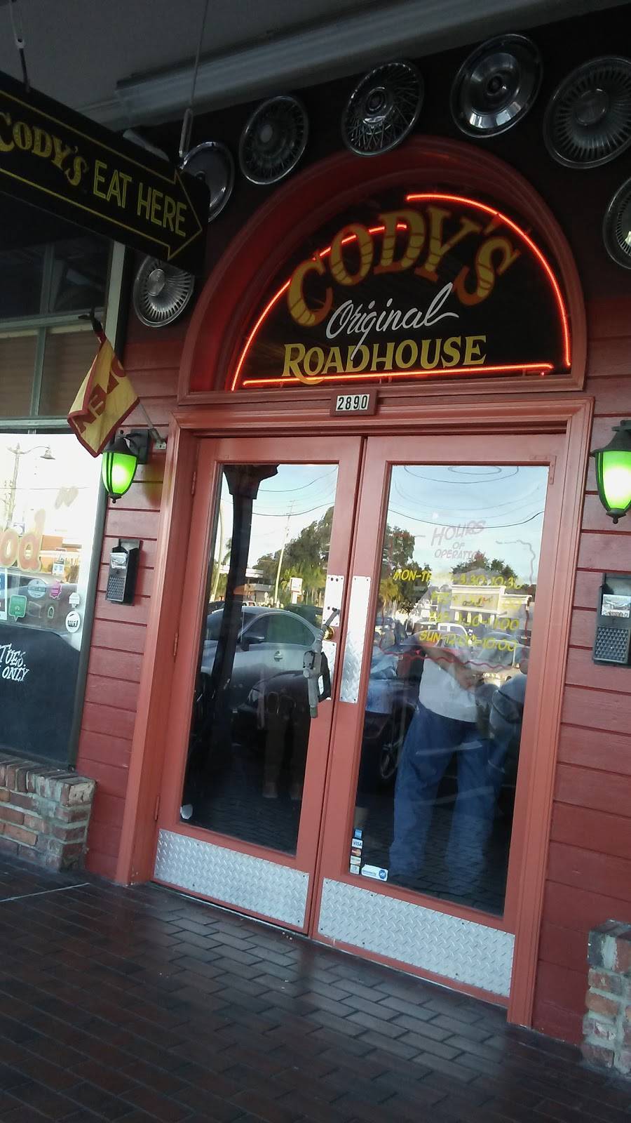 Codys Original Roadhouse | restaurant | 2890 W Bay Dr, Belleair Bluffs, FL 33770, USA | 7275848473 OR +1 727-584-8473