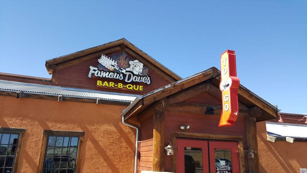 Famous Daves Bar-B-Que | restaurant | 8330 Razorback Rd, Colorado Springs, CO 80920, USA | 7192656227 OR +1 719-265-6227