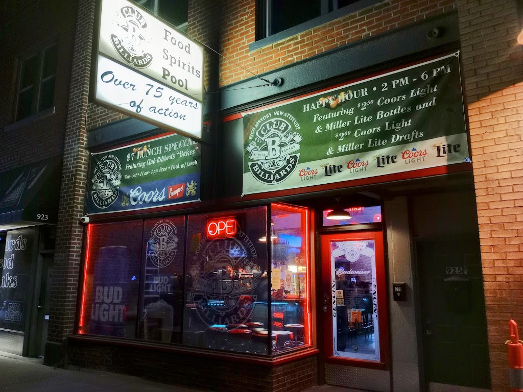 Club Billiards | restaurant | 925 W Douglas Ave, Wichita, KS 67213, USA | 3162440560 OR +1 316-244-0560