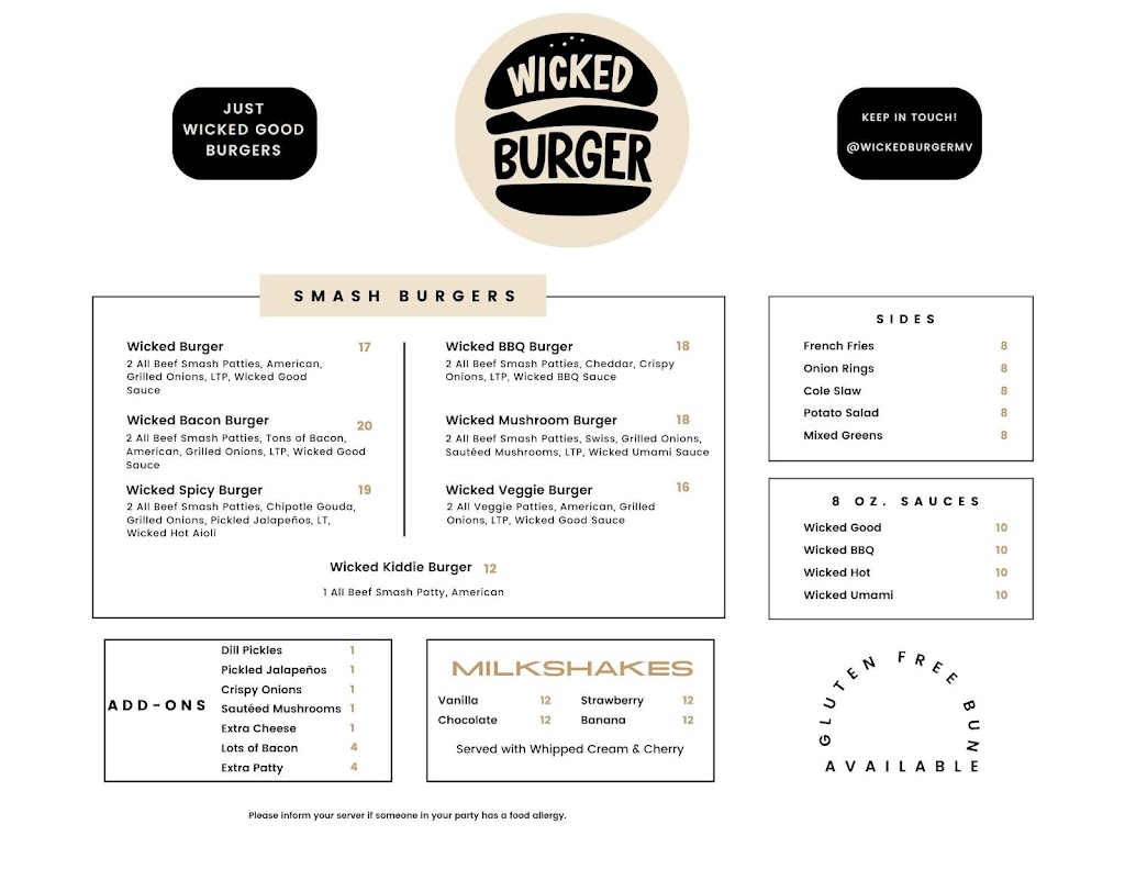 Wicked Burger | restaurant | 258 Upper Main St, Edgartown, MA 02539, USA | 7745499700 OR +1 774-549-9700